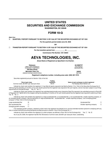 Vorschaubild Aeva Technologies 10-Q Quartalsbericht 2026 