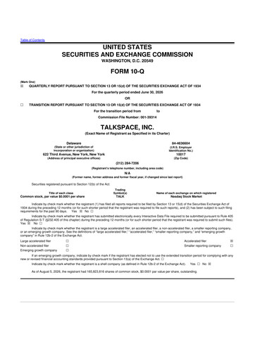 Thumbnail Talkspace 10-Q Quarterly Report FY2026 