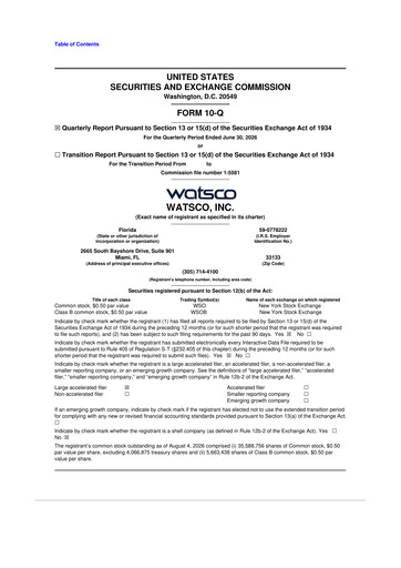 Thumbnail Watsco
 10-Q Quarterly Report FY2026 