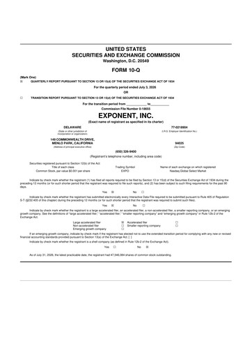 Thumbnail Exponent
 10-Q Quarterly Report FY2026 