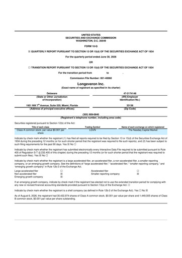 Thumbnail Longeveron 10-Q Quarterly Report FY2026 