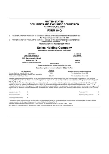 Miniature Scilex Holding 10-Q Rapport trimestriel 2026 