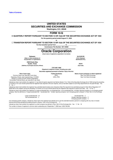 Thumbnail Oracle 10-Q Quarterly Report FY2026 