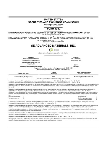 Thumbnail 5E Advanced Materials 10-K Annual Report 2026