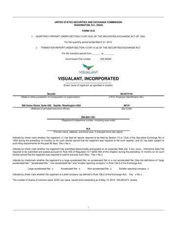 Thumbnail Know Labs 10-Q Quarterly Report FY2014 