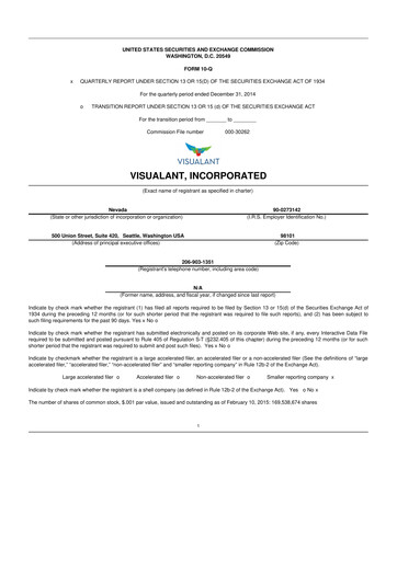 Thumbnail Know Labs 10-Q Quarterly Report FY2015 