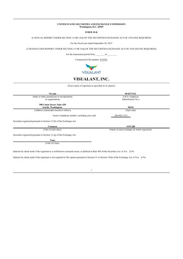 Thumbnail Know Labs 10-K Annual Report 2015