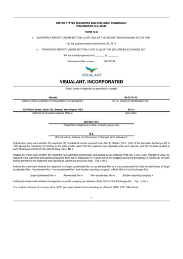 Thumbnail Know Labs 10-Q Quarterly Report FY2016 