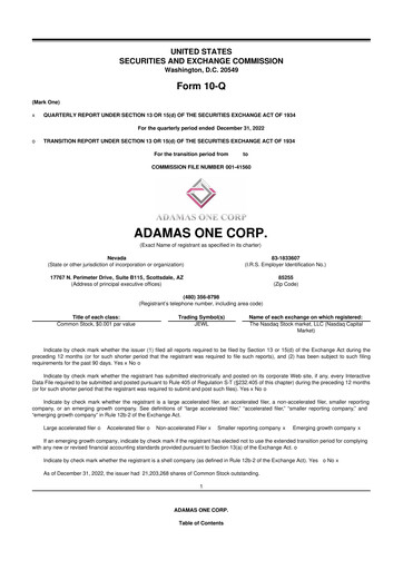 Thumbnail Adamas One 10-Q Quarterly Report FY2023 