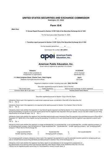 Thumbnail American Public Education 10-K Annual Report 2025