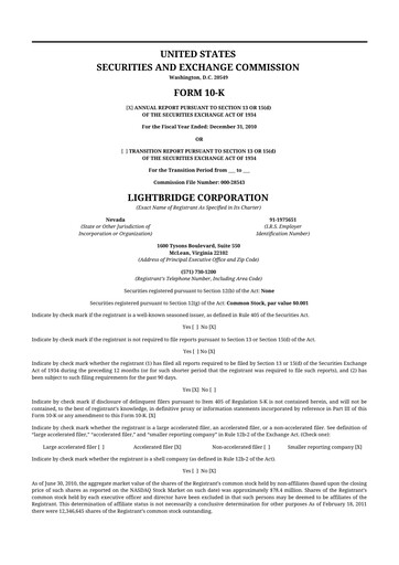 Thumbnail Lightbridge Corporation 10-K Annual Report 