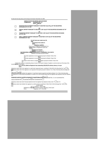 Miniature DRDGOLD 20-F Rapport annuel 