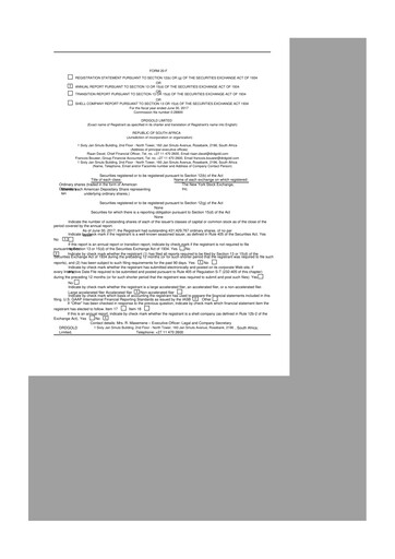 Miniature DRDGOLD 20-F Rapport annuel 