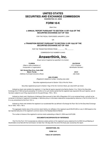 Thumbnail The Hackett Group

 10-K Annual Report 