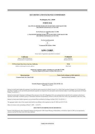 Thumbnail SJW Group
 10-K Annual Report 