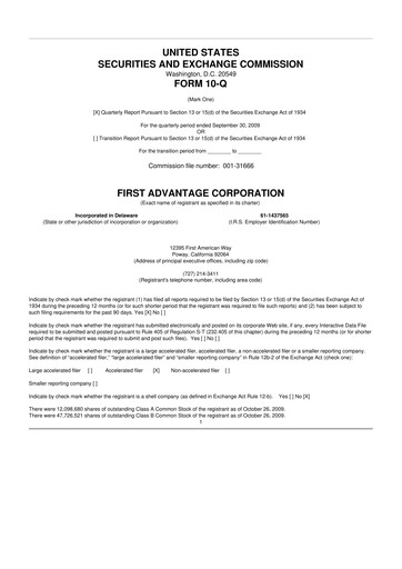 Thumbnail First Advantage 10-Q Quarterly Report FY 