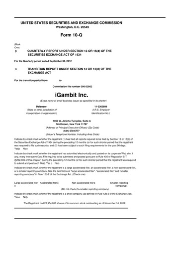 Thumbnail Nutex Health 10-Q Quarterly Report FY2012 