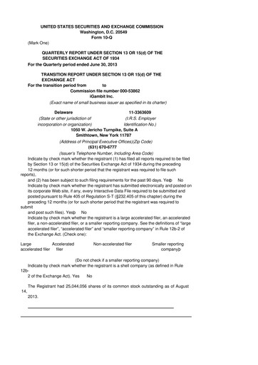 Thumbnail Nutex Health 10-Q Quarterly Report FY2013 