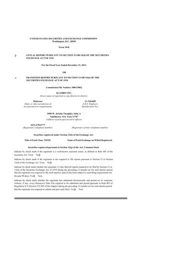 Thumbnail Nutex Health 10-K Annual Report 2014