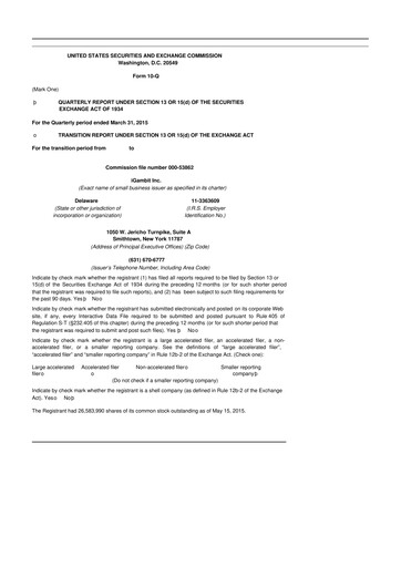 Thumbnail Nutex Health 10-Q Quarterly Report FY2015 