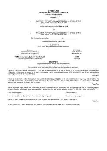 Vorschaubild Safe & Green Holdings 10-Q Quartalsbericht 2012 