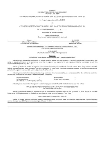 Vorschaubild Intra-Cellular Therapies 10-Q Quartalsbericht 2014 