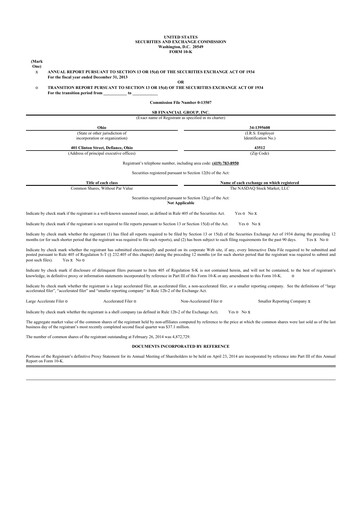Miniature SB Financial Group 10-K Rapport annuel 2013