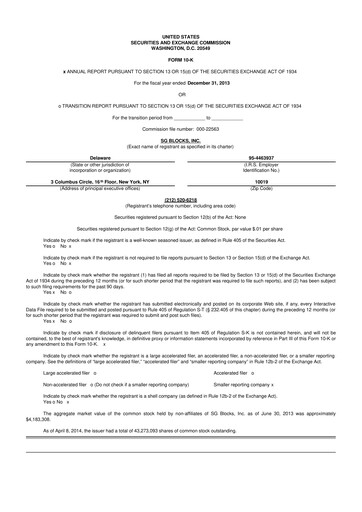 Vorschaubild Safe & Green Holdings 10-K Jahresbericht 2013