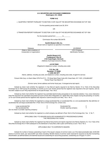 Thumbnail Lunai Bioworks 10-Q Quarterly Report FY2014 