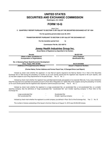 Thumbnail Idaho Copper Corporation 10-Q Quarterly Report FY2015 