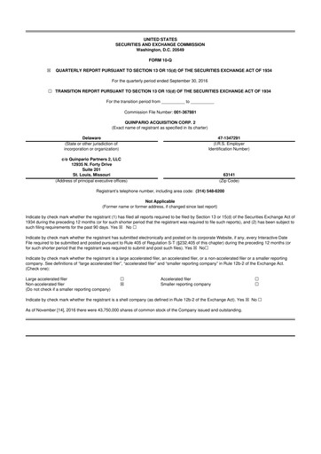 Thumbnail Exela Technologies
 10-Q Quarterly Report FY2016 