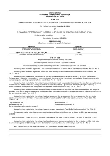 Vorschaubild Safe & Green Holdings 10-K Jahresbericht 2016