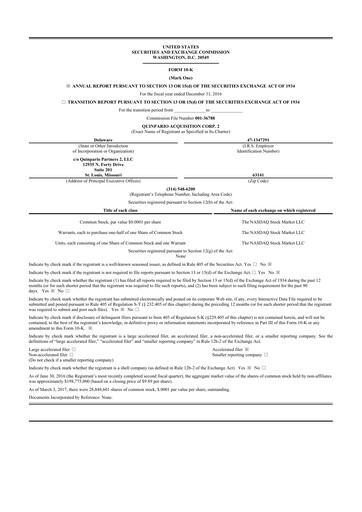 Thumbnail Exela Technologies
 10-K Annual Report 2016