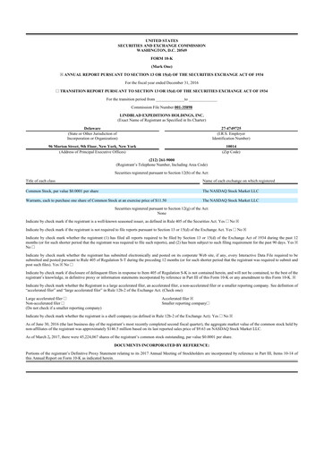 Thumbnail Lindblad Expeditions 10-K Annual Report 2016