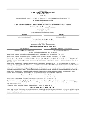 Thumbnail Neonode 10-K Annual Report 2016