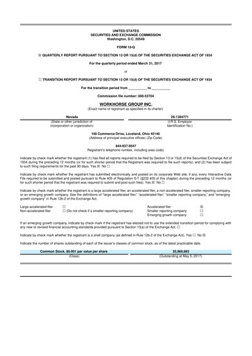 Thumbnail Workhorse Group
 10-Q Quarterly Report FY2017 