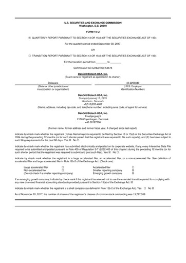 Thumbnail Lunai Bioworks 10-Q Quarterly Report FY2018 