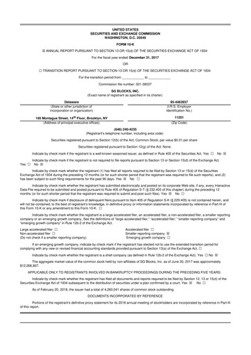 Vorschaubild Safe & Green Holdings 10-K Jahresbericht 2017