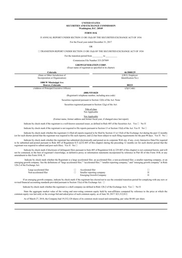 Thumbnail GrowGeneration
 10-K Annual Report 2017