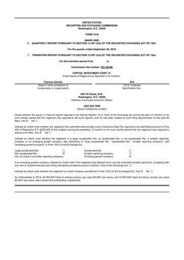 Thumbnail Custom Truck One Source 10-Q Quarterly Report FY2018 