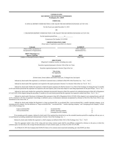 Thumbnail GrowGeneration
 10-K Annual Report 2018