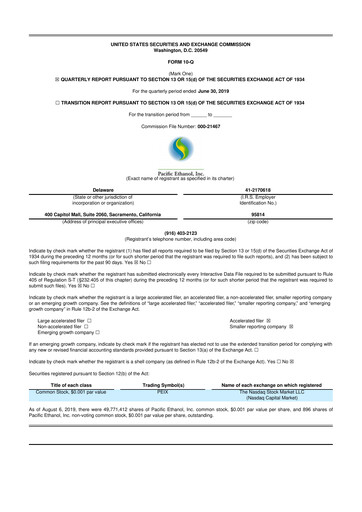 Vorschaubild Alto Ingredients 10-Q Quartalsbericht 2019 