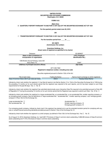 Thumbnail Greenlane Holdings, Inc. 10-Q Quarterly Report FY2019 