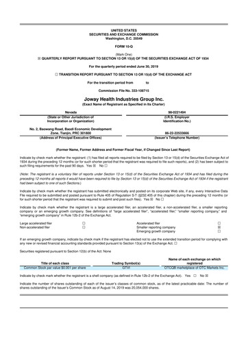 Thumbnail Idaho Copper Corporation 10-Q Quarterly Report FY2019 