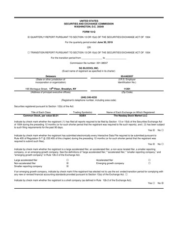 Vorschaubild Safe & Green Holdings 10-Q Quartalsbericht 2019 