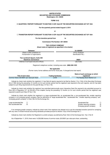 Thumbnail LoveSac
 10-Q Quarterly Report FY2020 