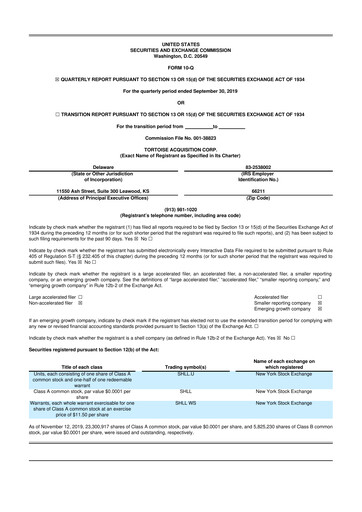 Miniature Hyliion 10-Q Rapport trimestriel 2019 