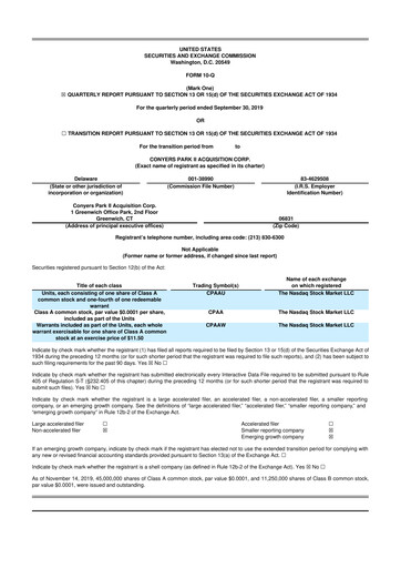 Thumbnail Advantage Solutions 10-Q Quarterly Report FY2019 