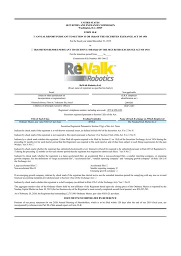 Thumbnail Lifeward 10-K Annual Report 2019