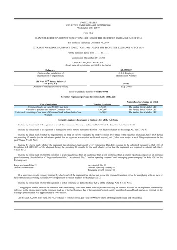 Thumbnail Ensysce Biosciences 10-K Annual Report 2019